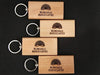 Wooden Resort/ Hotel Keychain (RHW1)