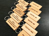 Wooden Resort/ Hotel Keychain (RHW1)