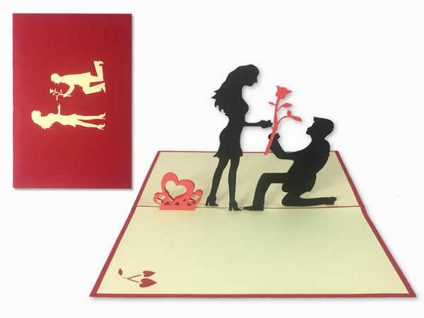 3D Pop Up Greeting Card - Love (P101) - Wisholize - Greeting Card