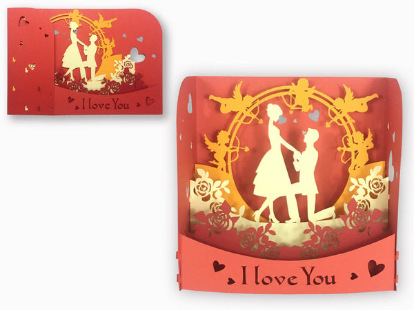 3D Pop Up Greeting Love Box (P112) - Wisholize - Greeting Card