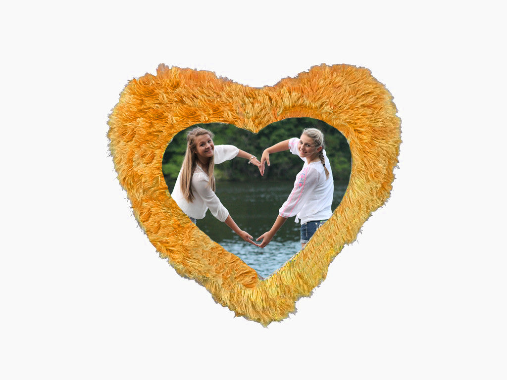 Fur Heart Cushion - Light Brown - Wisholize - Cushion