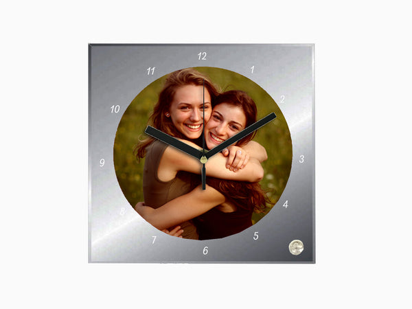 Glass Table Clock - Mirror Finish - Wisholize - Clock