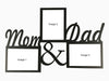 Wooden Wall Hanging Frame- Mom & Dad (3 Photos) - Wisholize - Photo Frame