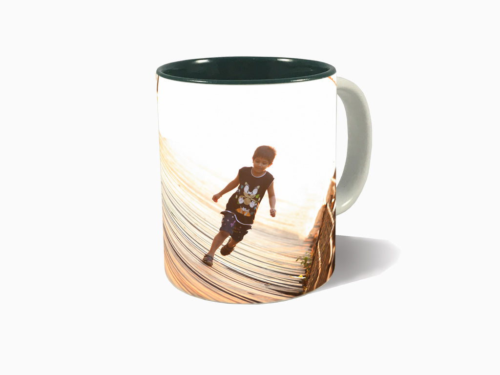 Inside Colour Mug - Green (325ml) - Wisholize - Mug