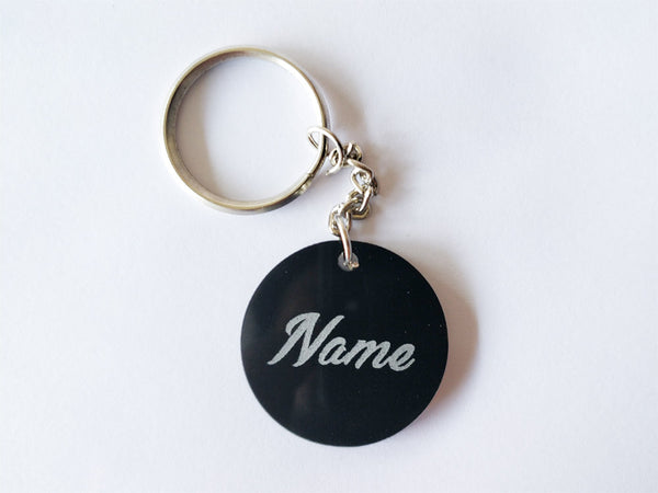 Engraved Key Chain - Round - Wisholize - Key Chain