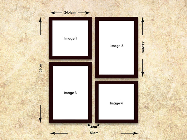 Multiple Photo Frame - 4 Customized Frames - Wisholize Frames