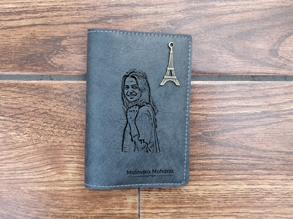 Personalised Passport Cover - Light Grey (C7) - Wisholize - Passport Cover