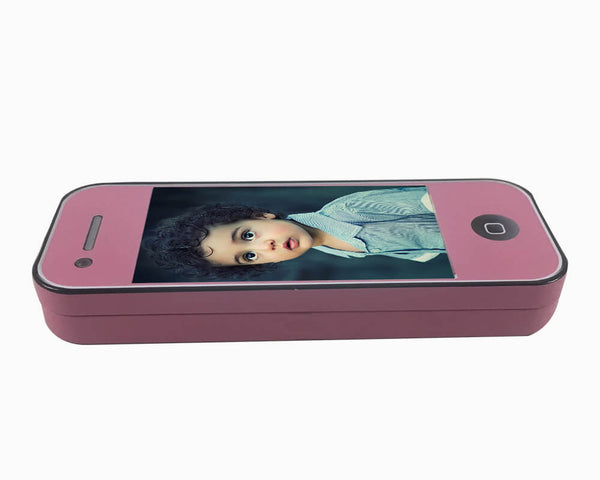 Metallic Pencil Box- Pink (Model 104) - Wisholize - Pencil Box