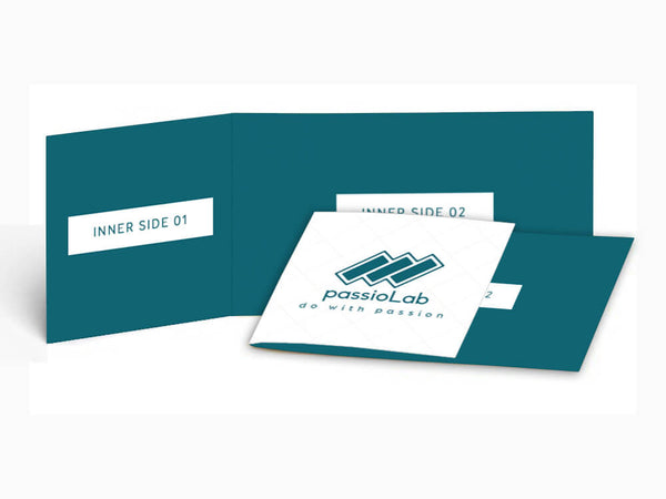 Vertical Tabbed Fold Business Card - Wisholize - Business Card