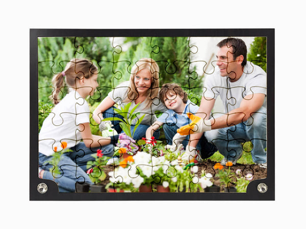 Wooden Jigsaw Puzzle with Wooden Table Frame - Wisholize - Puzzle