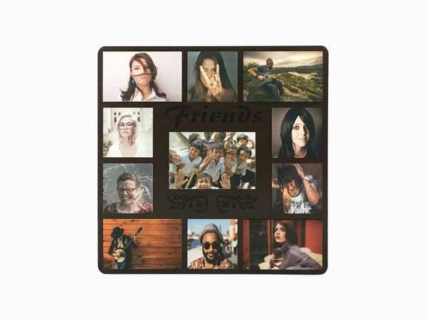 Wooden Wall Hanging Frame- Friends (11 Photos) - Wisholize - Photo Frame
