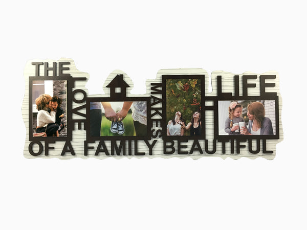 Wooden Wall Hanging Frame (4 Photos) (WHW2) - Wisholize - Photo Frame