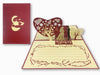 3D Pop Up Greeting Card - Love (P117) - Wisholize - Greeting Card