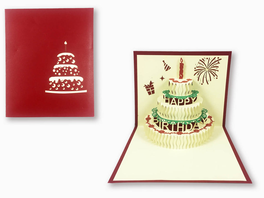 3D Pop Up Greeting Card - Birthday (P115) - Wisholize - Greeting Card