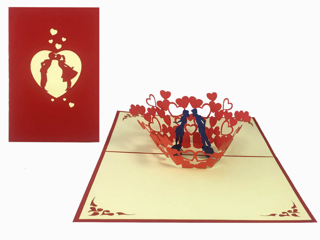 3D Pop Up Greeting Card - Love (P107) - Wisholize - Greeting Card
