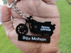 Bike Shape Number Plate Keychain - VS16 - Royal Enfield- Wisholize