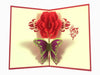 3D Pop Up Greeting Card - Flower (P104) - Wisholize - Greeting Card