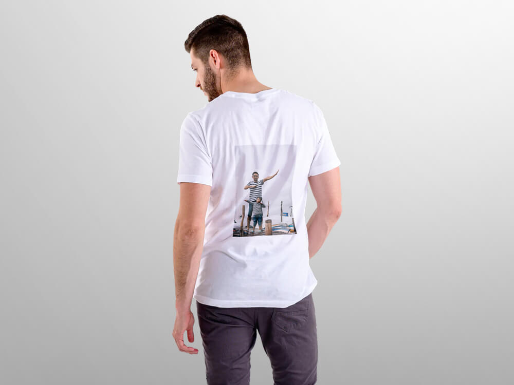 Personalised Round Neck T-Shirt (Back Printing) - Wisholize - t shirt