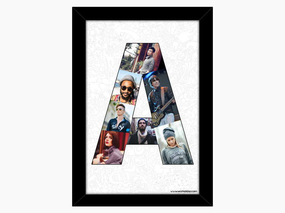 Personalized Alphabet Frame - Wisholize - Customized Photo Frame