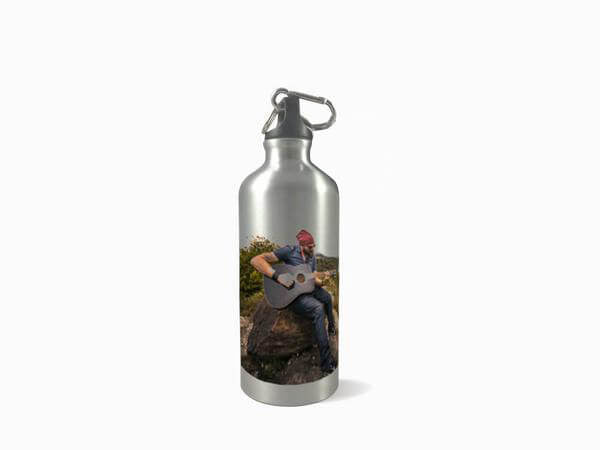 Aluminium Water Bottle - Silver (600ml) - Wisholize - Water Bottle