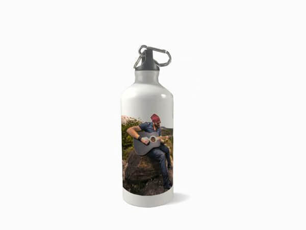 Aluminium Water Bottle - White (600ml) - Wisholize - Water Bottle