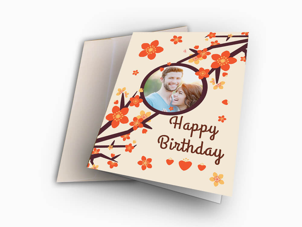Card Personalization Image Personalized Birthday Cards Classic 4 Photo Personalised Birthday Card