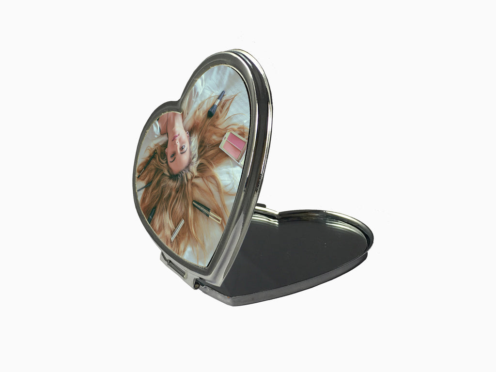 Compact Mirror - Heart - Wisholize - Mirror