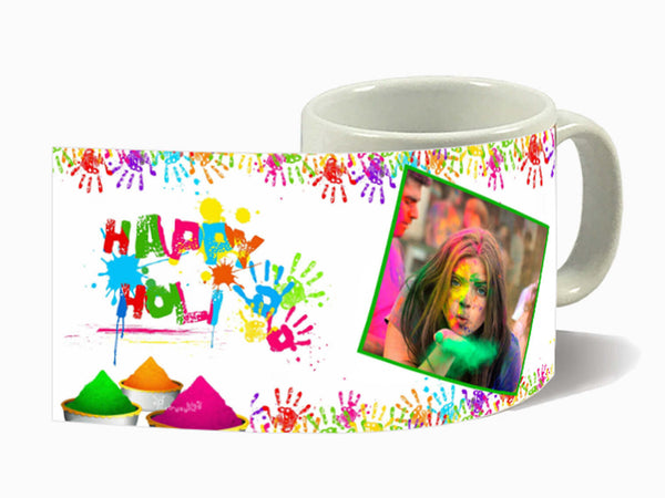 White Holi Mug (325 ml) - Wisholize - Mug