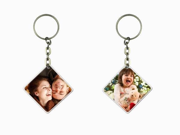 Acrylic Key Chain- Square (Double Side Photo) - Wisholize - Key Chain