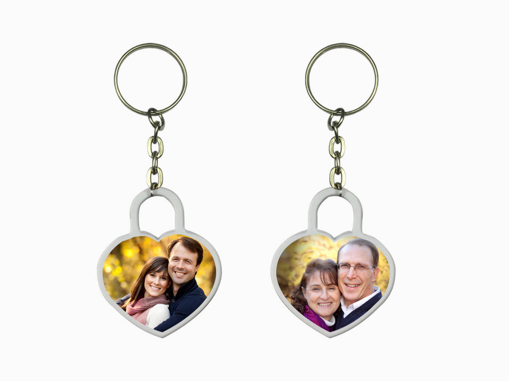 Acrylic Key Chain- Heart (Double Side Photo) - Wisholize - Key Chain