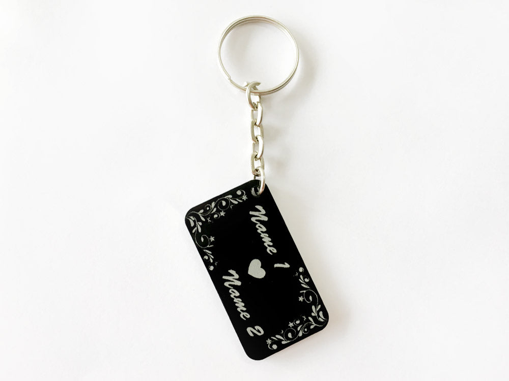 Engraved Name Key Chain - Couple (Model 109) - Wisholize - Key Chain