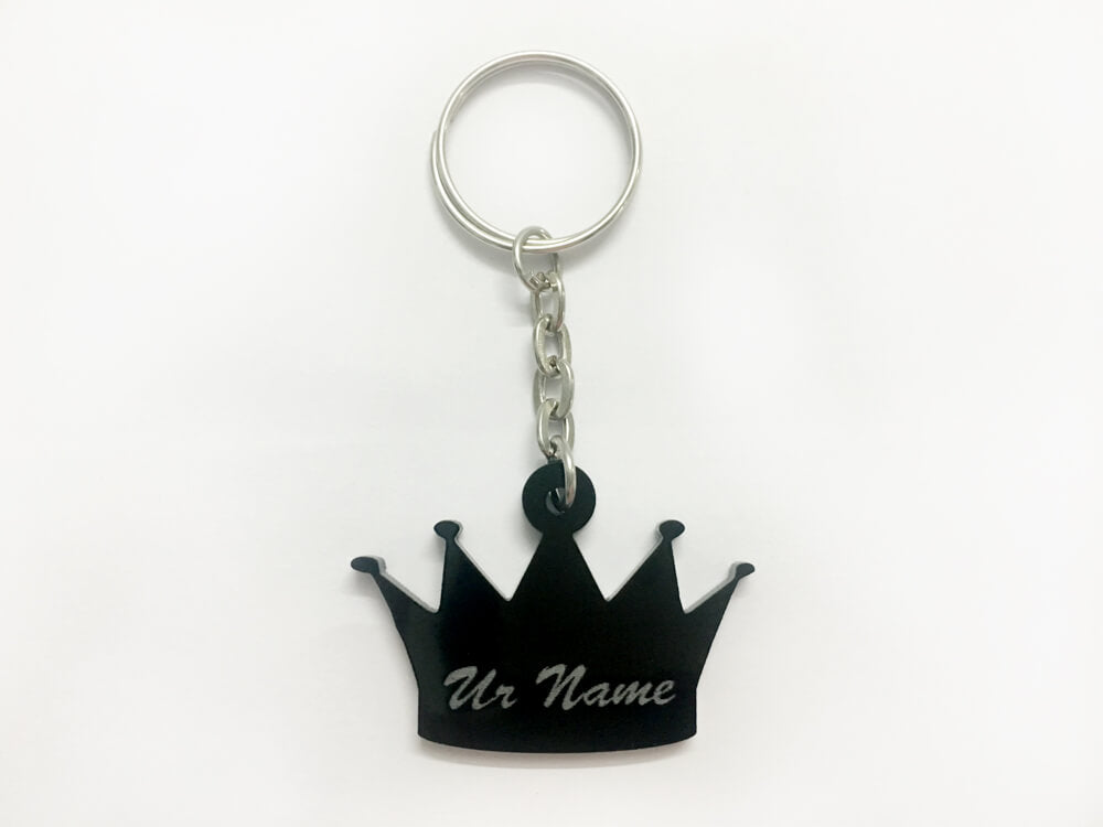 Engraved Name Key Chain - Crown - Wisholize - Key Chain