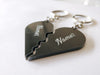 Engraved Keychain - Split Heart - Wisholize - Key Chain