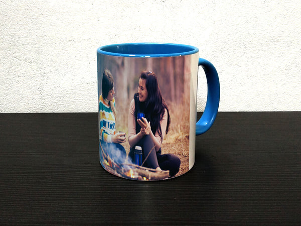 Inside Colour With Colour Handle Mug (M47) - Wisholize - Mug