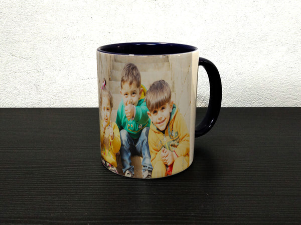 Inside Colour With Colour Handle Mug (M48) - Wisholize - Mug