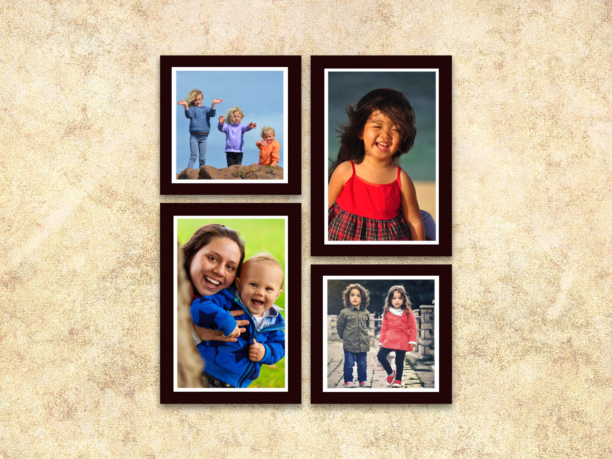 Multi Phoitos Frame Multiple Photo Frame - 4 Customized Frames - Wisholize Frames