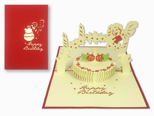 3D Pop Up Greeting Card - Birthday (P113) - Wisholize - Greeting Card