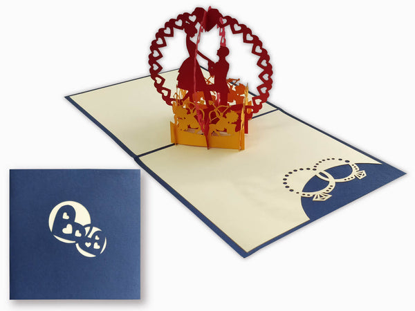 3D Pop Up Greeting Card - Love Proposal (P125) - Wisholize - Greeting Card