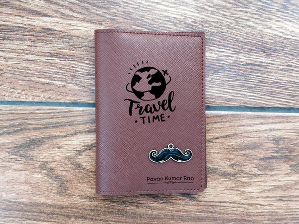 Personalised Passport Cover - Dark Brown (C13) - Wisholize - Passport Cover