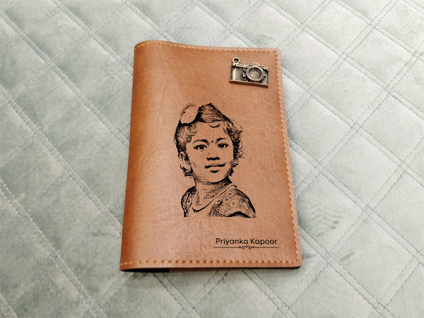 Personalised Passport Cover - Tan Brown (C1) - Wisholize - Passport Cover