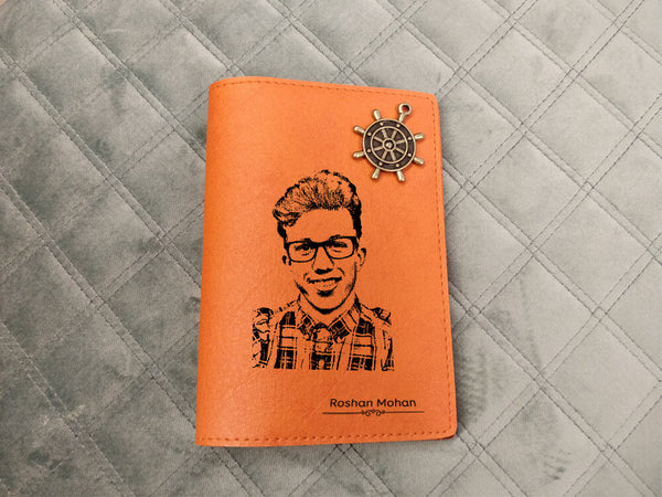 Personalised Passport Cover - Orange (C2) - Wisholize - Passport Cover