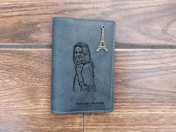 Personalised Passport Cover - Light Grey (C7) - Wisholize - Passport Cover