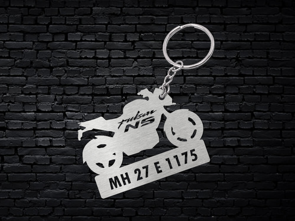 Bajaj Leather Strap Metal Hook Keychain Key Ring For Men Boys Pulsar  Avenger Chetak Key chain