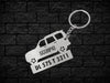 Custom Vehicle Number Plate Keychain