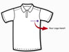 Personalised Collar T-Shirt (Front And Back Printing) - Wisholize - t shirt