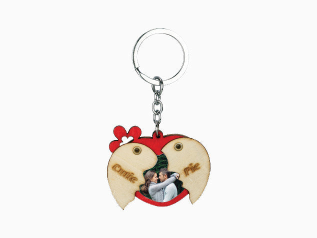 Wooden Folding Key Chain- Heart - Wisholize - Key Chain