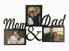 Wooden Wall Hanging Frame- Mom & Dad (3 Photos) - Wisholize - Photo Frame